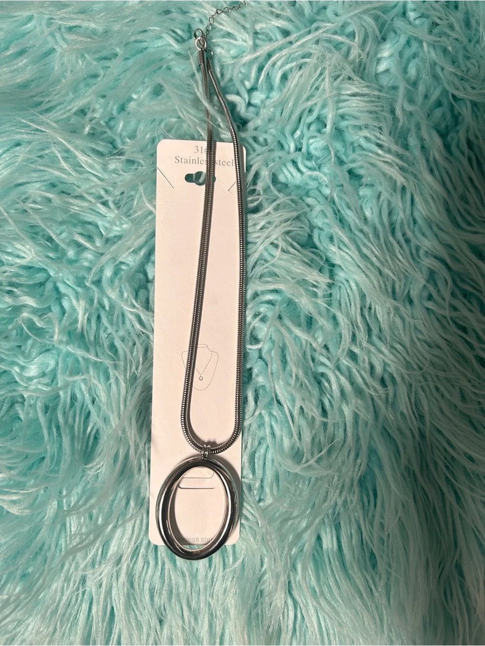 Stainless Steel Necklace Pendant Chain - Silver